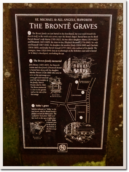Bronte sisters cemetery graves